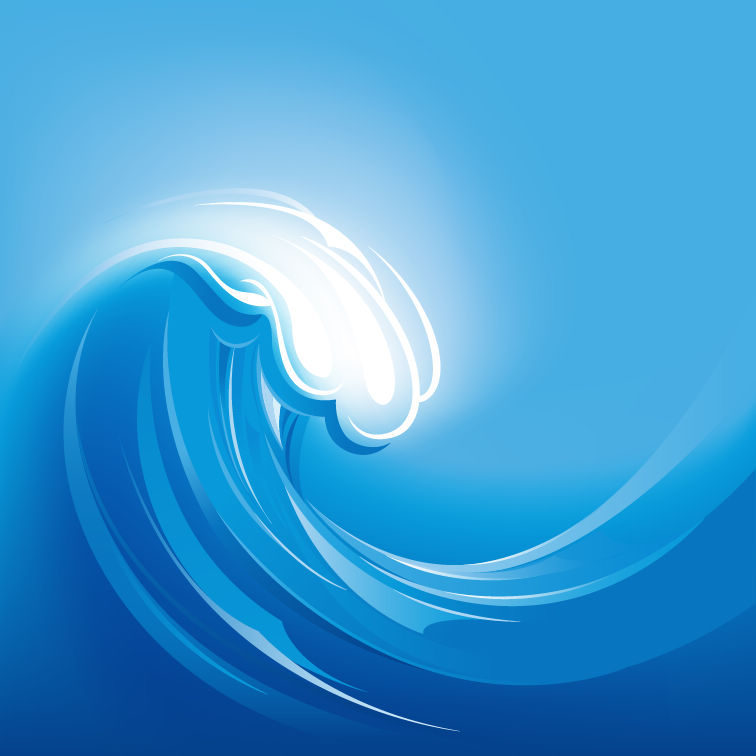 free vector Sea Wave Vector Illustration